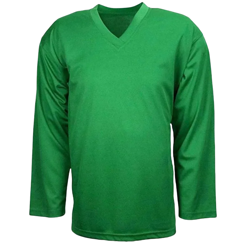 Solid Color Mens Ice Hockey Jersey Outdoor Sportswear Long Sleeve V-neck Loose Training Ice Hockey Shirt