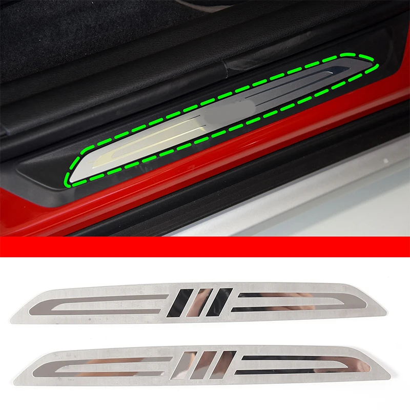 

Stainless Steel Threshold Slash Patch for BMW X1 F48 2016 2017 2018 2019 Car Door Sill Welcome Strip Accessories