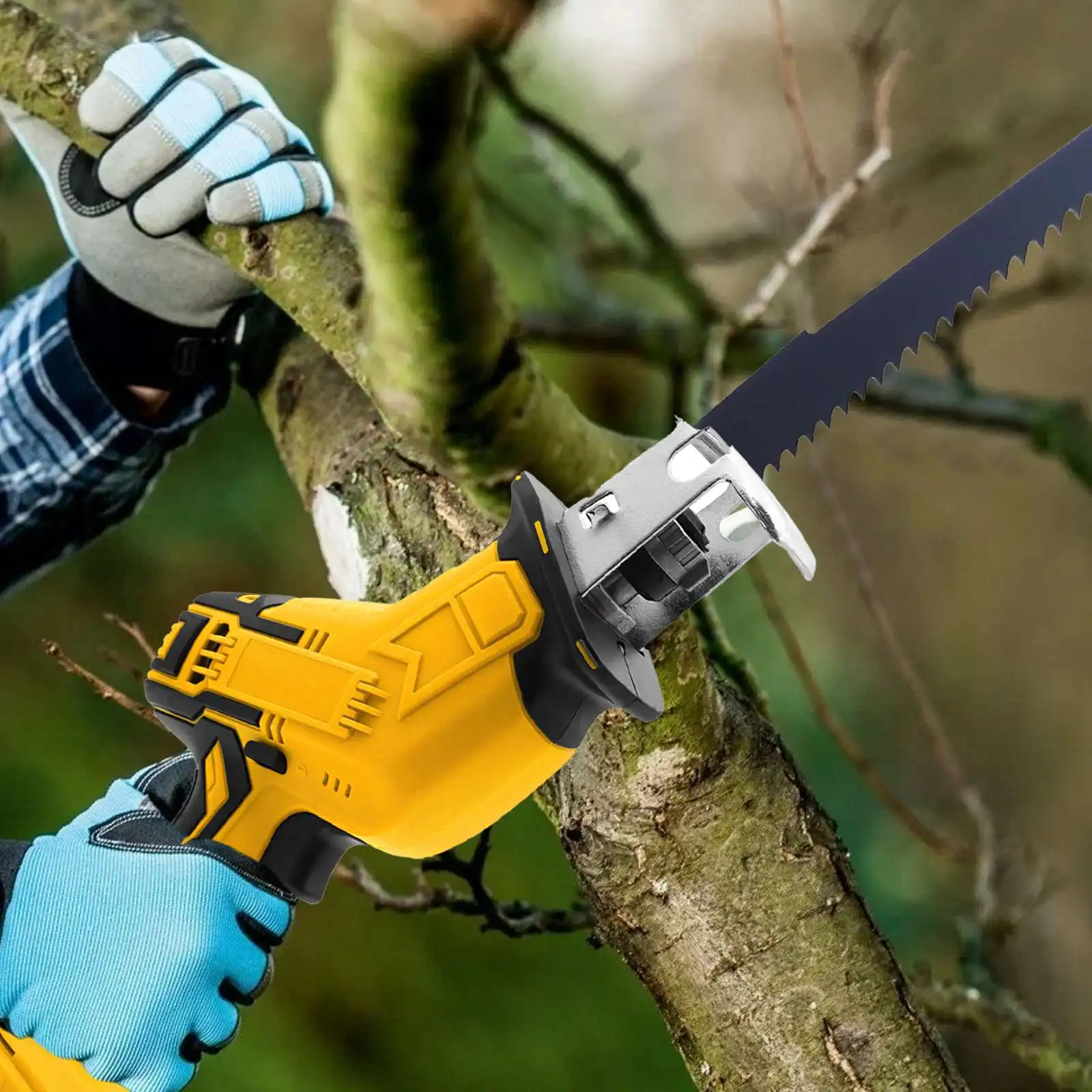 Reciprocating Saw Draadloos 18V Elektrische Saber Saw Met 3100 SPM Voor Houtbewerking Breed Compatibel Met Diverse Accupakketten
