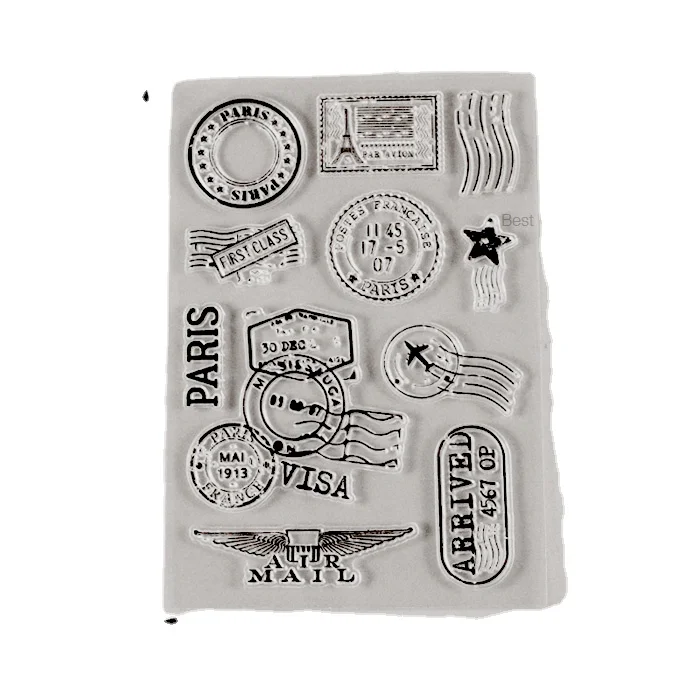 帆船のシリコーンスタンプ ヴィンテージシリコンスタンプ,航空切手