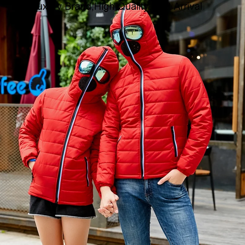 

Overcoat Winter Hooded with Glasses Warm s Men Down Casual Outwears Man Waterproof Outdoor Jacket