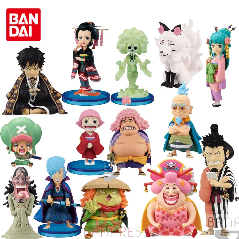 Bandai Original One Piece Wcf Wano Country 06 07 08 Robin Brook Toko Rufy Chopper Anime Action Figures Giocattoli Ragazzi Ragazze Kid Gift