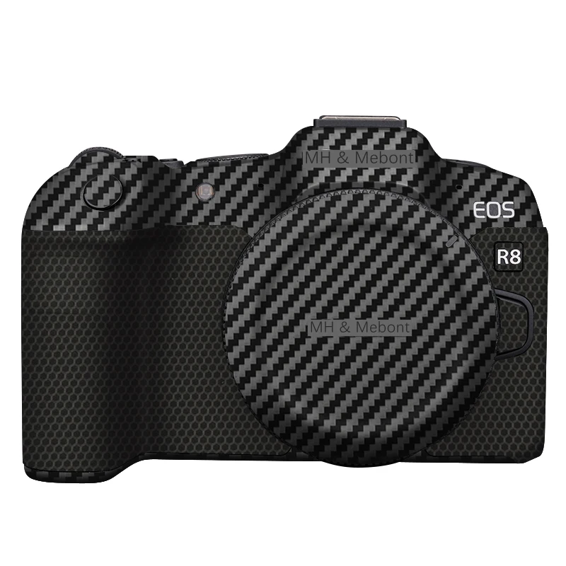 Schutzfolie Für Canon EOS R8 – Vinyl-Aufkleber, Kratzfest, Ultradünn, 3D-Textur (Contour Black)