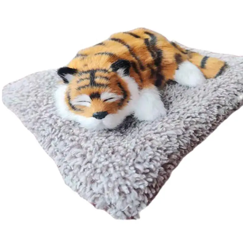 

Car Tiger Figure Dashboard Reusable Carbon Tiger Figurine Automobiles Decoration Interior Children Gift Auto Dashboard Tiger