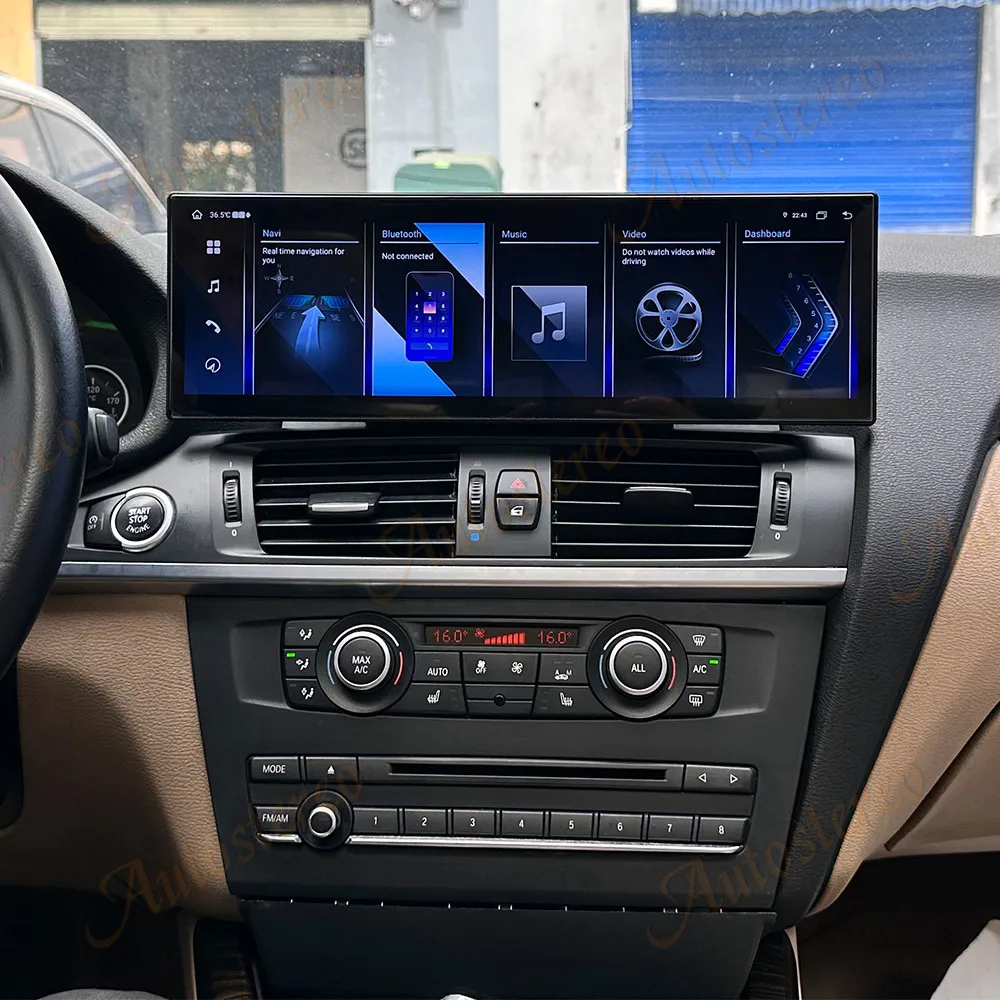 14.9 Inch Android 14 For BMW X3 X4 Series F25 F26 2011-2017 Car Multimedia Playe