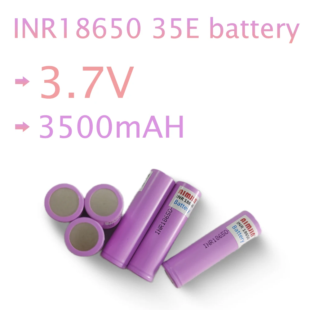 Batteria 3.7V 3500Mah 18650 Per Samsung 35E Inr 18650 20A Batteria Al Litio Lon Batteria Esterna Di Ricambio
