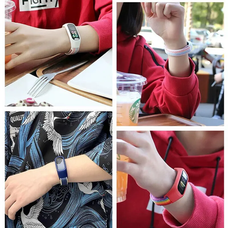 Adjustable Nylon Sport Loop Wristband - Breathable Replacement Bracelet Strap
