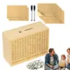 Wooden Piggy Bank Money Savings Box Container For Cash Saving Treasure Coin Case Helps The Habit Of Saving Supplies 1