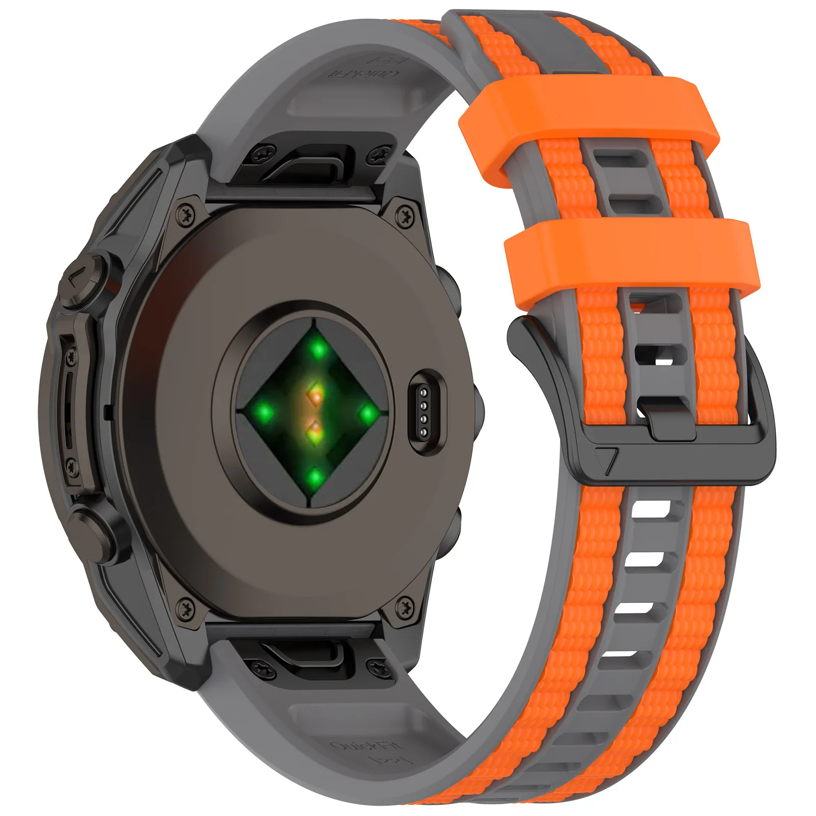 Silicone Quick Fit Sports Strap, 22mm & 26mm, for High-Performance Watches