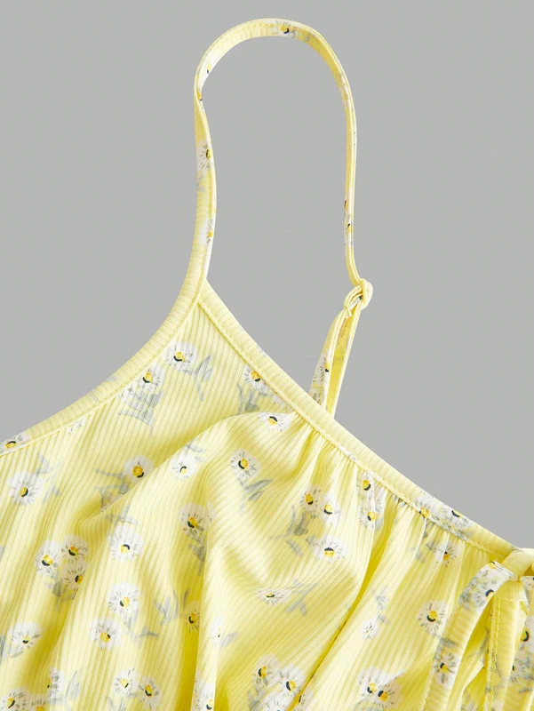 New fashion floral elegant sleeveless thin strap camisole