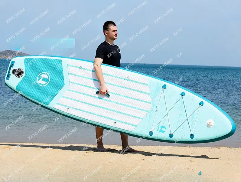 Inflatable Paddle Standing Rafting Pulp Board Surfboard Paddling Kickboard Boat Water Skateboard Paddle Kayak Board