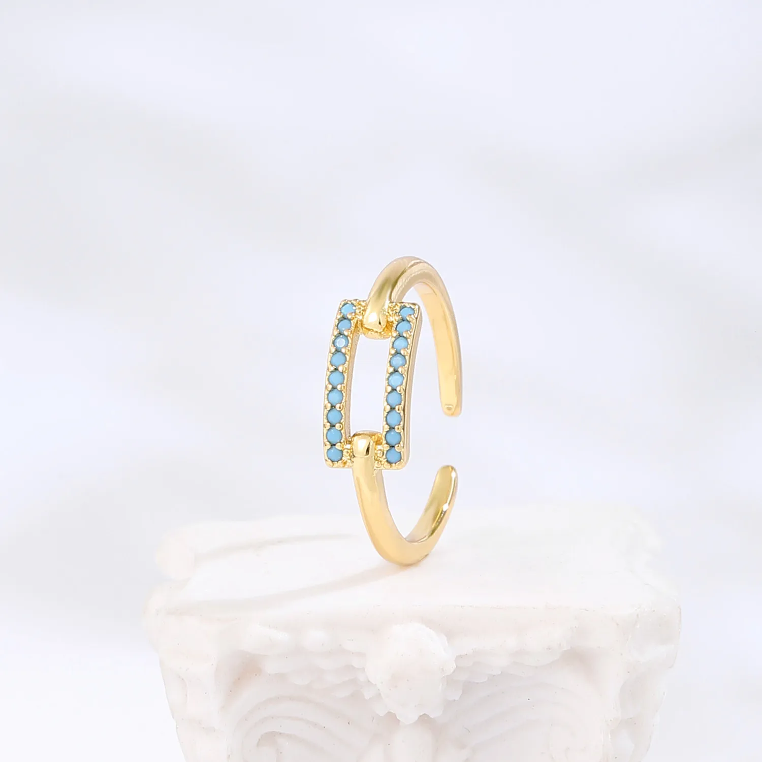 2021 INS Color Rainbow Fashion Rings For Women Finger Jewelry Clear CZ Colorful Neon Enamel Open Adjusted Dome Ring