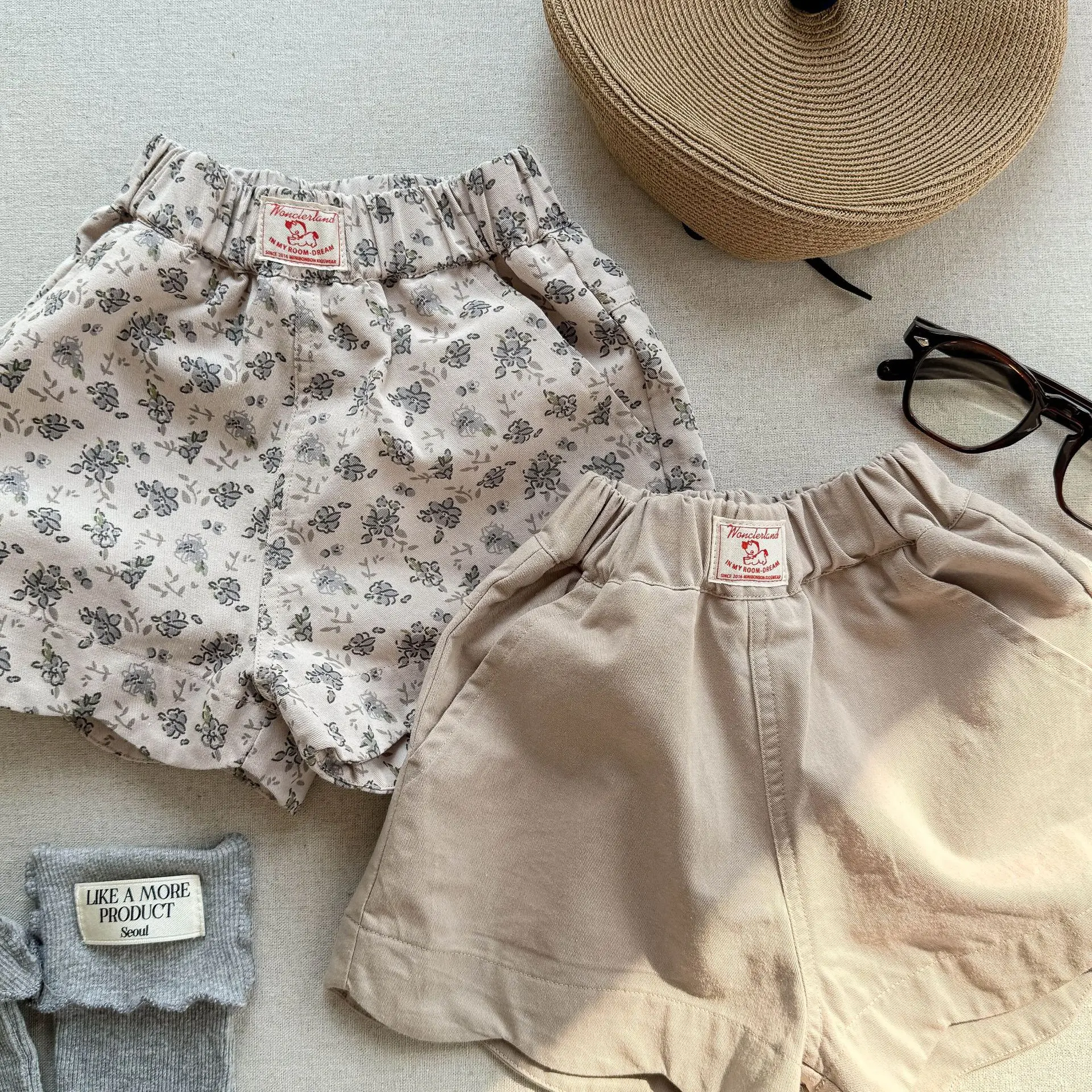 deer jonmi New Summer Toddlers Girls Casual Shorts Printed Korean Style Baby Kids Chic Shorts Children Clothes