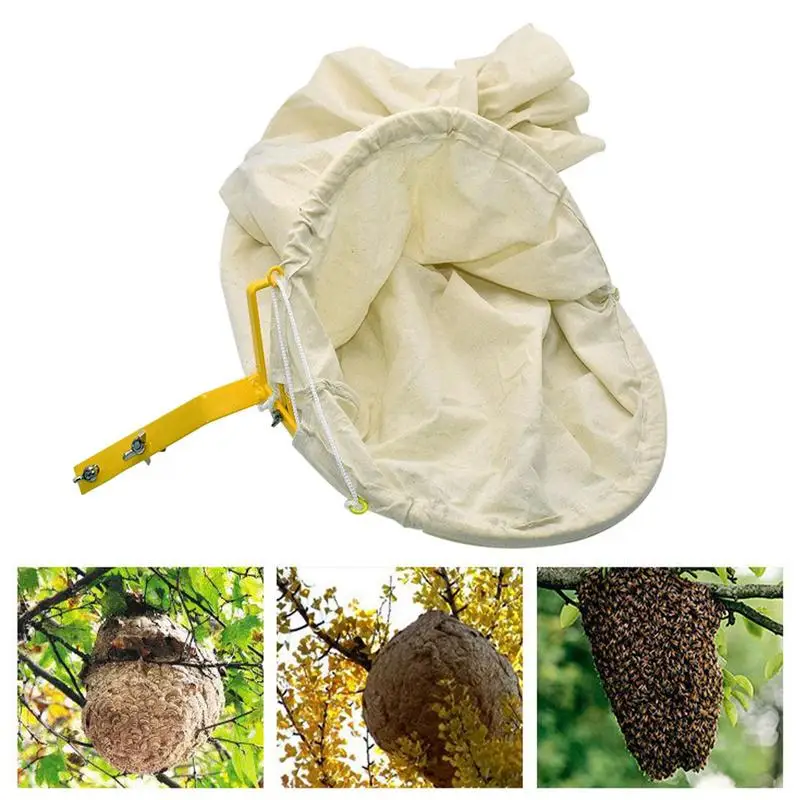 

Bee Fly Catcher Net Lockable Base Insect Control Trap Portable Cage Telescopic Bag Bee Tools For Beekeeping Bee Collect Tools