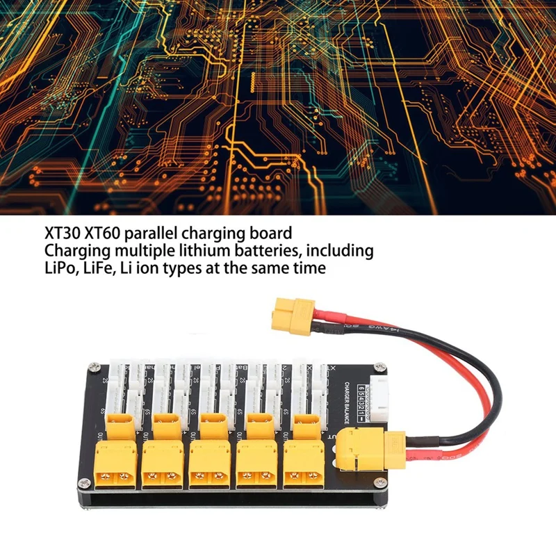 N15R-Lipo Battery Charging Board Parallel XT30 XT60 Plug 2‑6S Lithium Batteries For IMAX B6 Charger Electronic Components