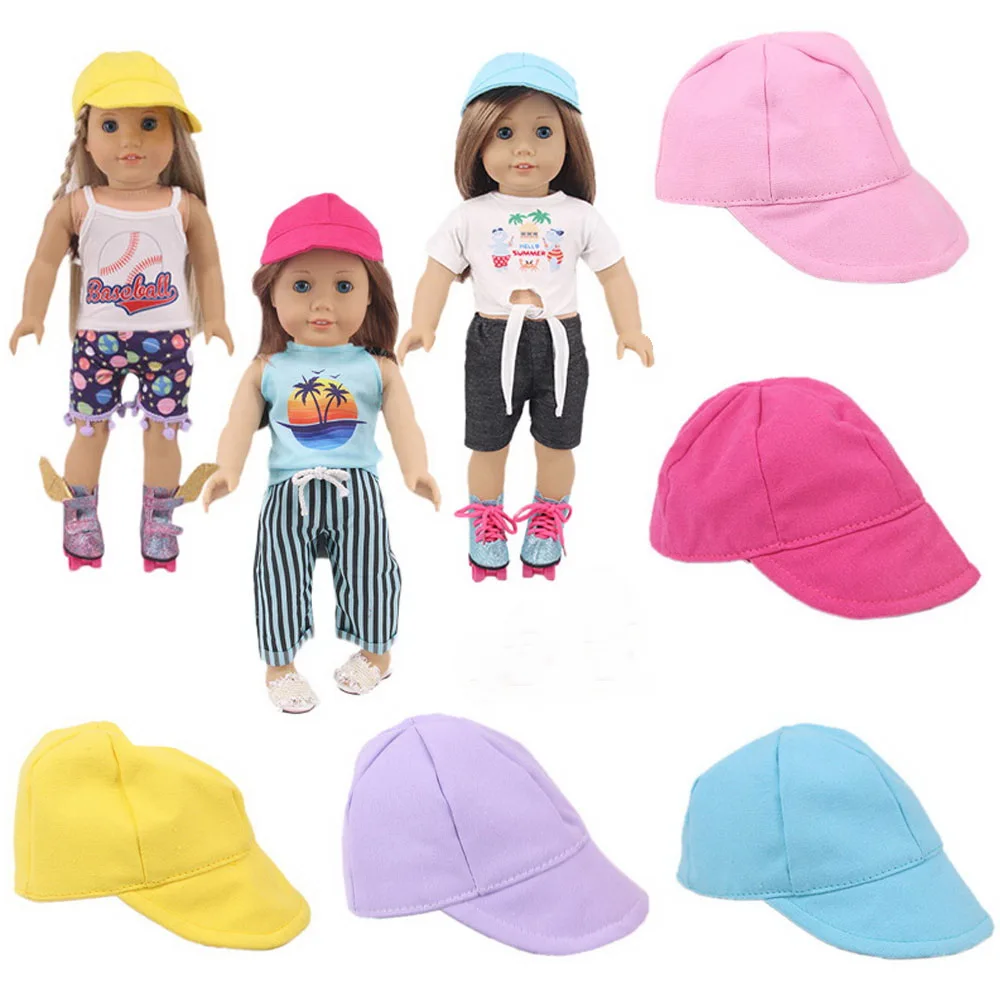 Doll Hat for 18 Inch American Doll Baseball Cap Doll Clothes Accessories 43CM Born Baby Our