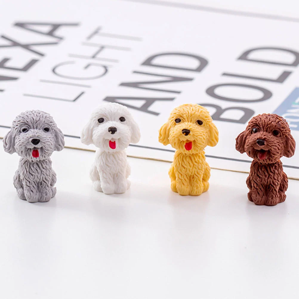 

24PCS Adorable Dog Eraser Painting Kindergarten Eraser Gift (Mixed Style)