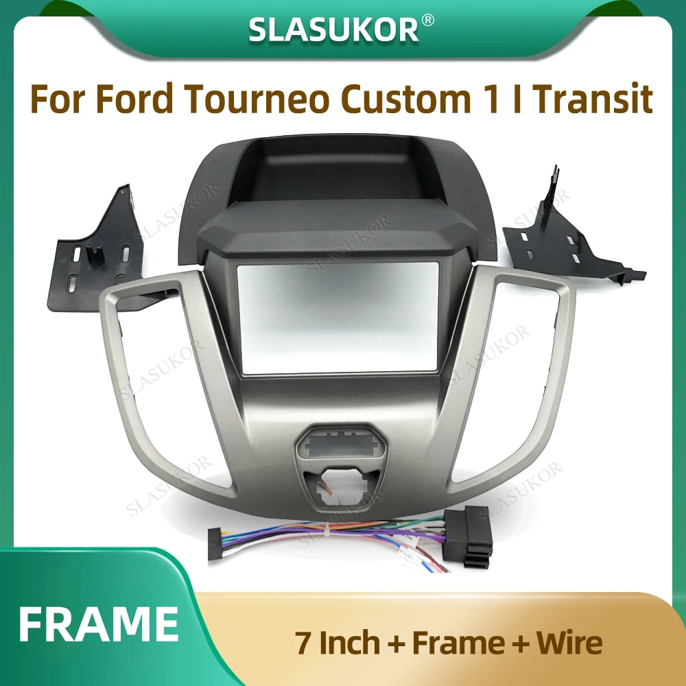 7 Pollici Per Ford Tourneo Custom Transit 2012-2021 Autoradio Fascia Pannello Android Wire Sleeve Frame Cruscotto Accessori Originali