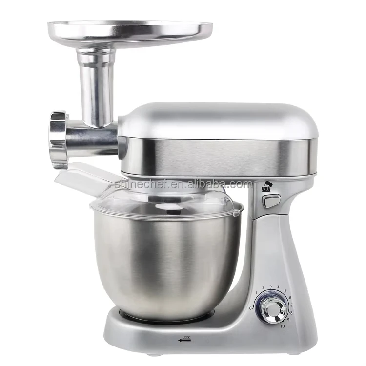 Powerful Metal Gear Food Mixers Automatic 1000W Stainless Steel Mixing Bowl Stand Electric Food Mixer for Bakery