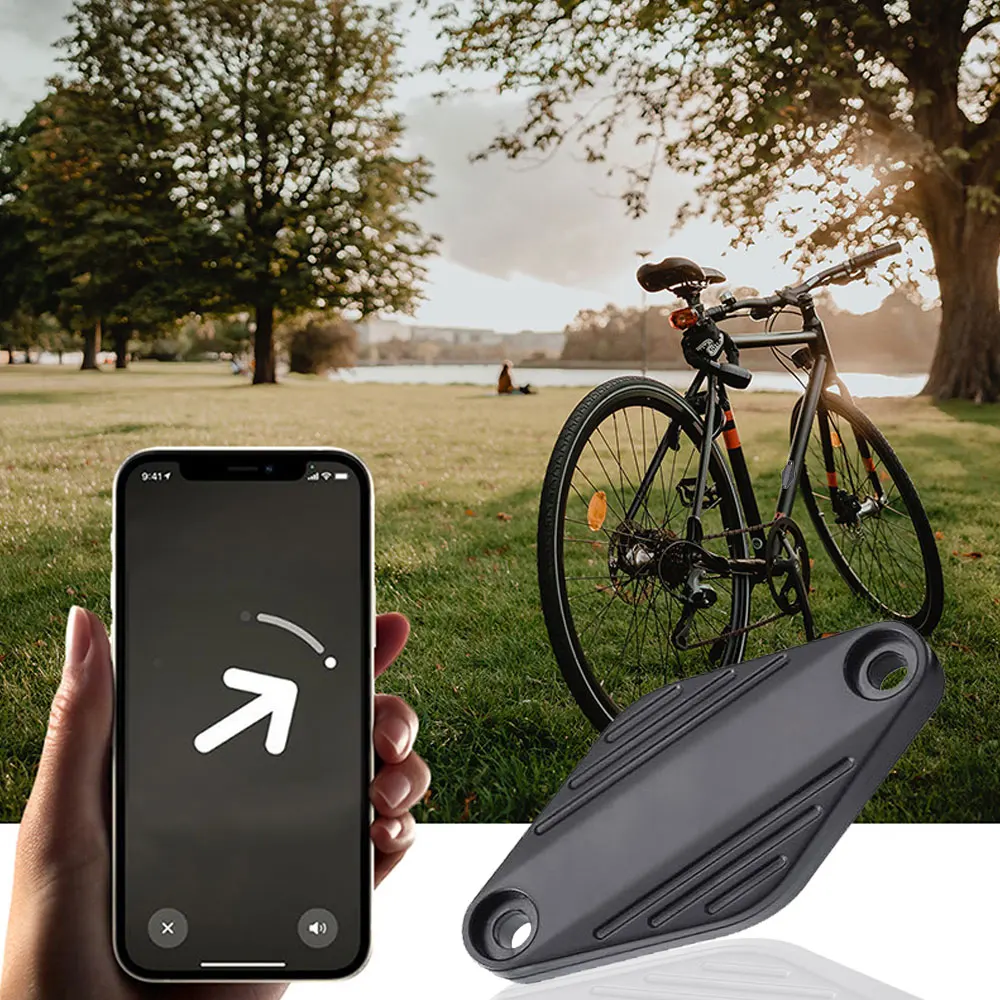 

1set Black/Stripe Bike Plastics Holder Positioning Bike Mount Protect Tracking Location Bicycle Accessories for Apple Airtag