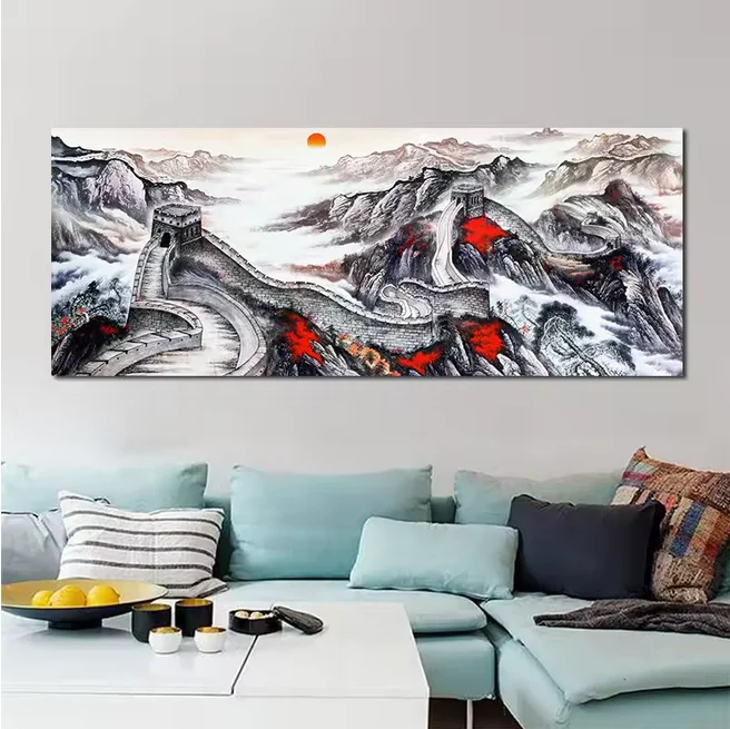 Große Diamant-Stickerei im chinesischen Stil, Tinte, tolle Wand, Diamant-Gemälde, voll quadratisch, rund, 5D-DIY-Mosaik, Kind, Hobby, Geschenk – Detail 5
