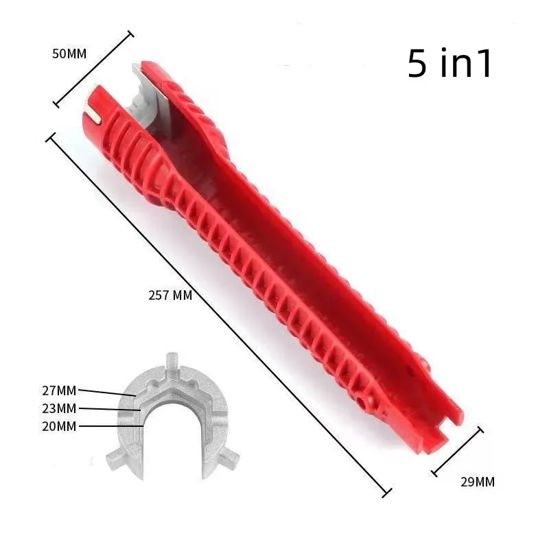 5/8 in 1 multifunktion alen Waschbecken Schraubens chl üssel Set Haushalt Wasserhahn Sanitär Rohr Warmwasser bereiter Bad Reparatur und Demontage auch speziell – Detail 14