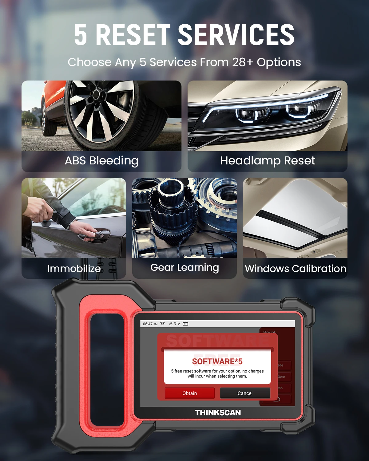 THINKCAR Thinkscan Plus S7 S6 S4 Obd2 Scanner Car Diagnostic Tools Automotivo OBD Scanner DIY Auto Diagnosis Tool Code Reader - 4