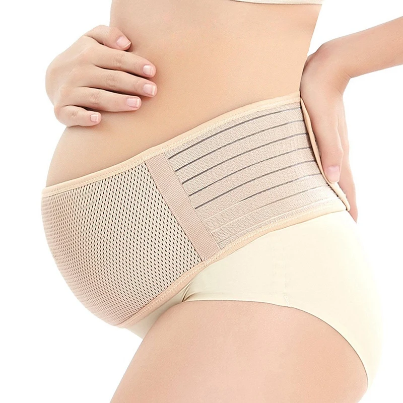 

New-Maternity Support Belt Breathable Pregnancy Belly Band Abdominal Binder Adjustable Back/Pelvic Support- L