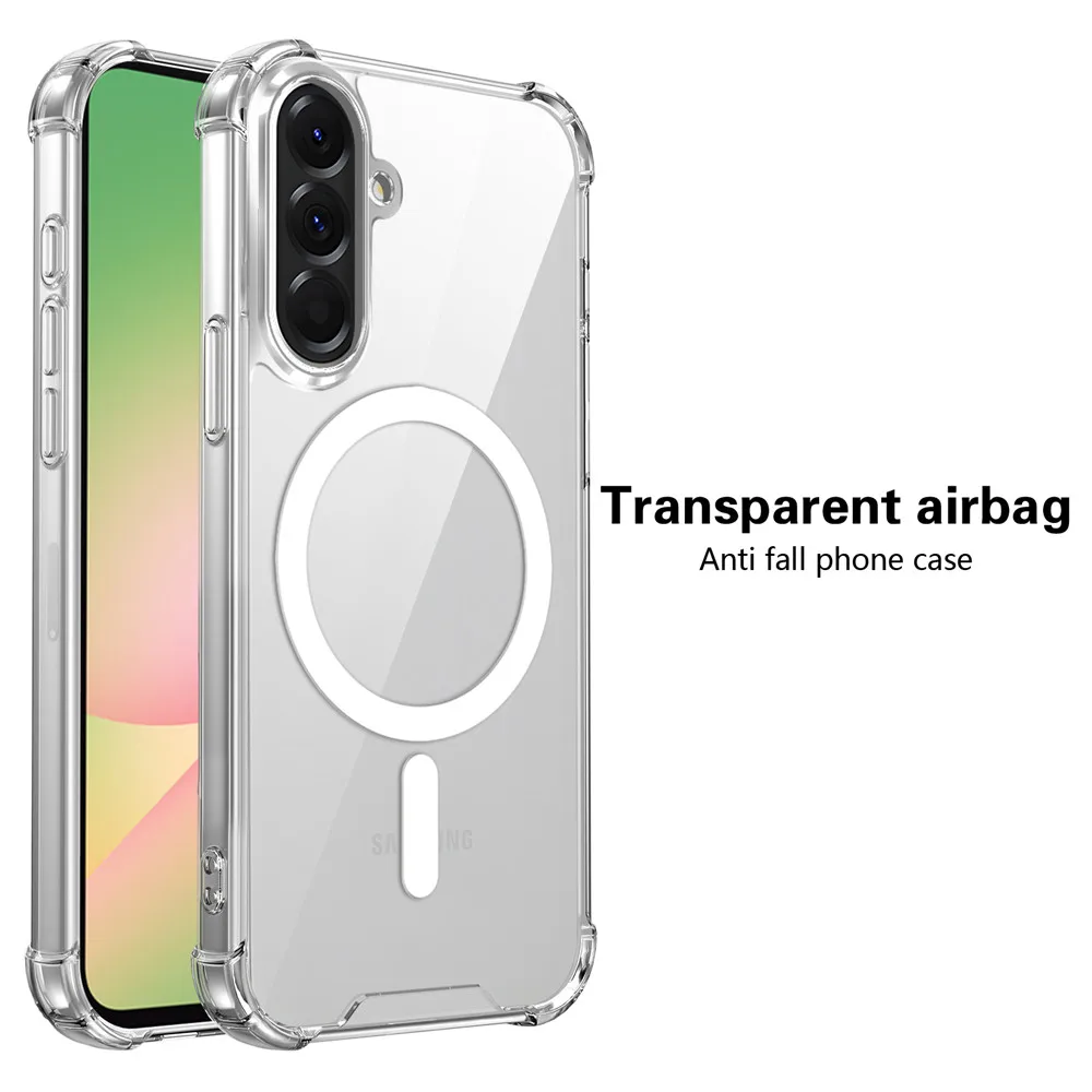 Magsafe Magnetic Four-Corner Anti-Fall Clear Phone Case