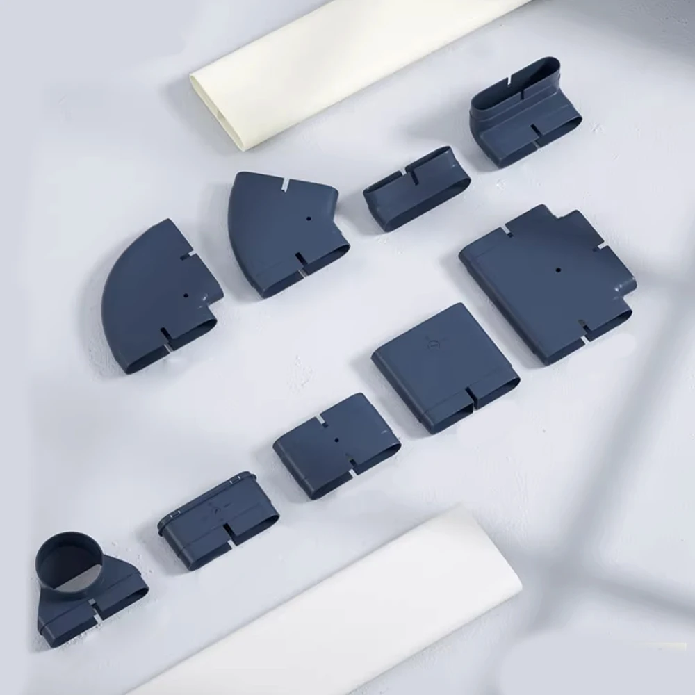 

Ground air home fresh air system Commercial air conditioner Ventilated flat pipe Horizontal elbow Floor buried pipe fittings