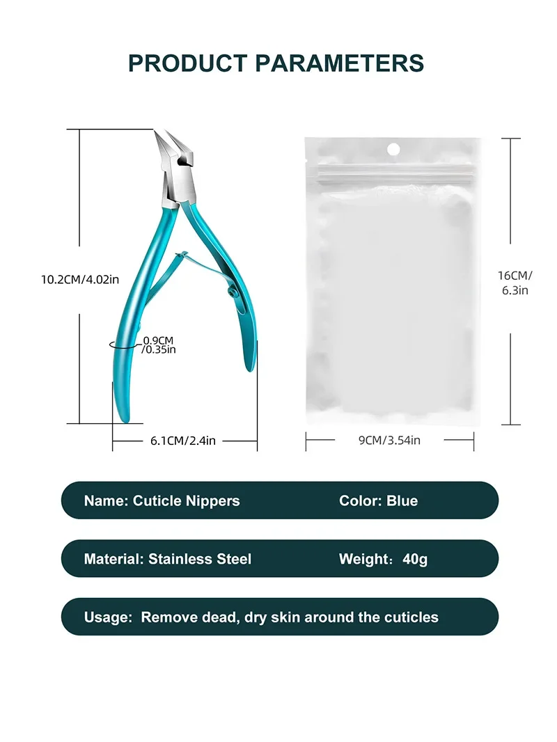 Description Picture 4 of itemNail Cutter Cuticle Nippers Profesional Ingrown Toenail Scissors Nail Clipper Pedicure Tool Dead Skin Removal Stainless Steel