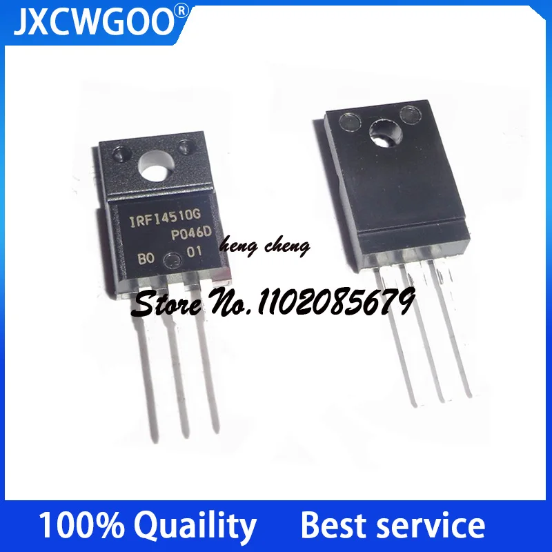 

10PCS 100%New Original IRFI4510GPBF IRFI4510G TO-220F MOSFET N CH 100V 35A