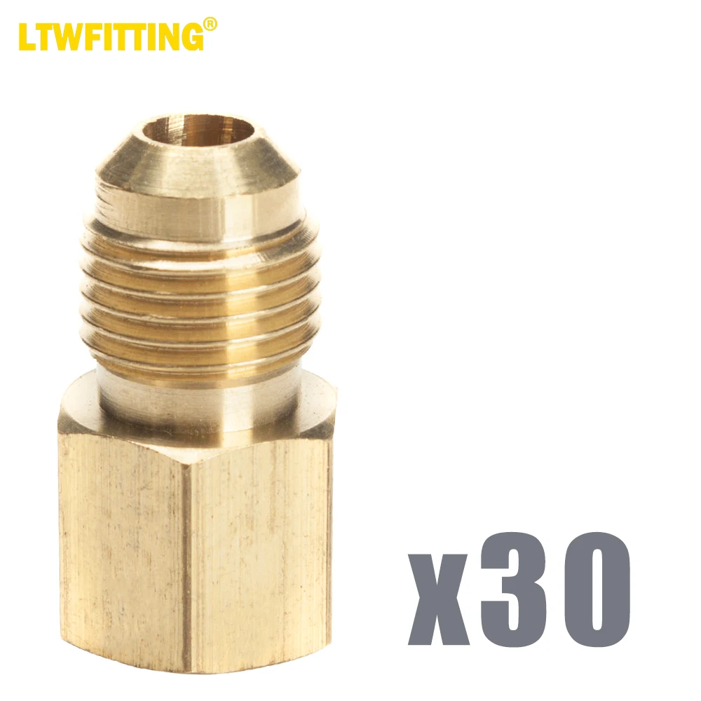 

LTWFITTING Brass Flare 5/16" OD x 1/8" Female NPT Female Connector Tube Fitting(Pack of 30)