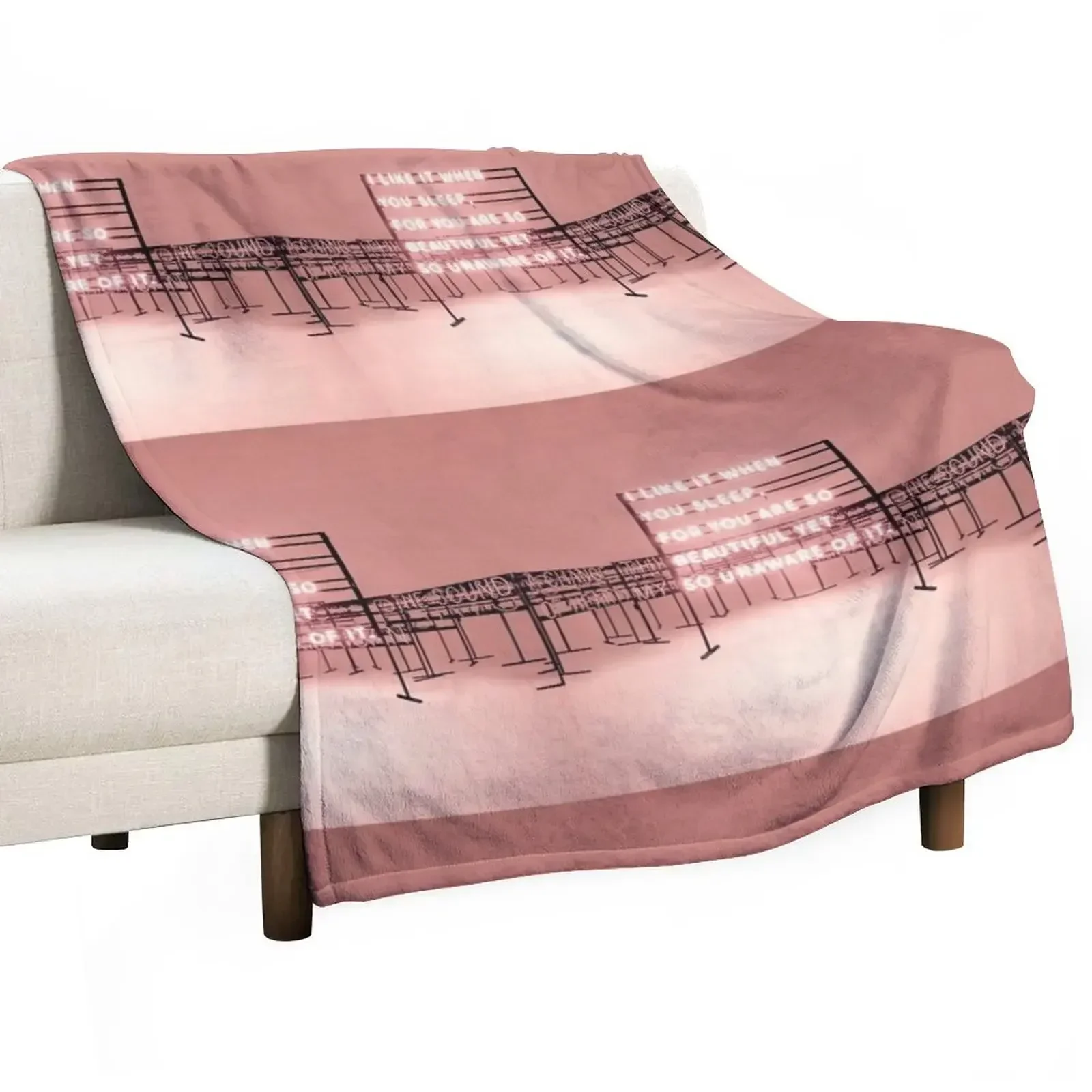 

THE 1975 - I like it when you sleep for you are so beautiful yet so unaware of it. Throw Blanket sofa bed Thins Blankets