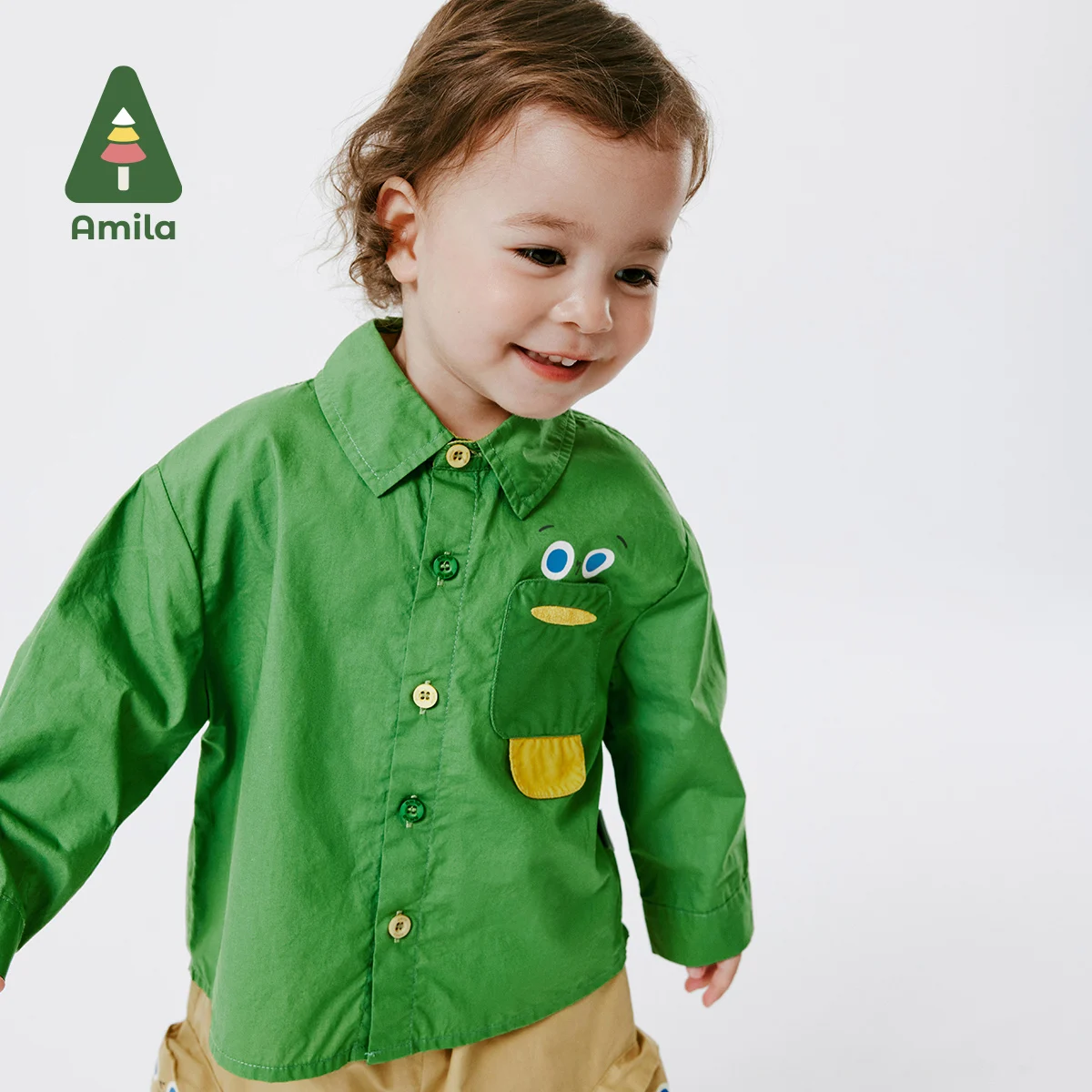 Baby Boy shirt Spring Outdoor Sports Splicing Contrast Cartoon Cotton Casual Baby Clothing