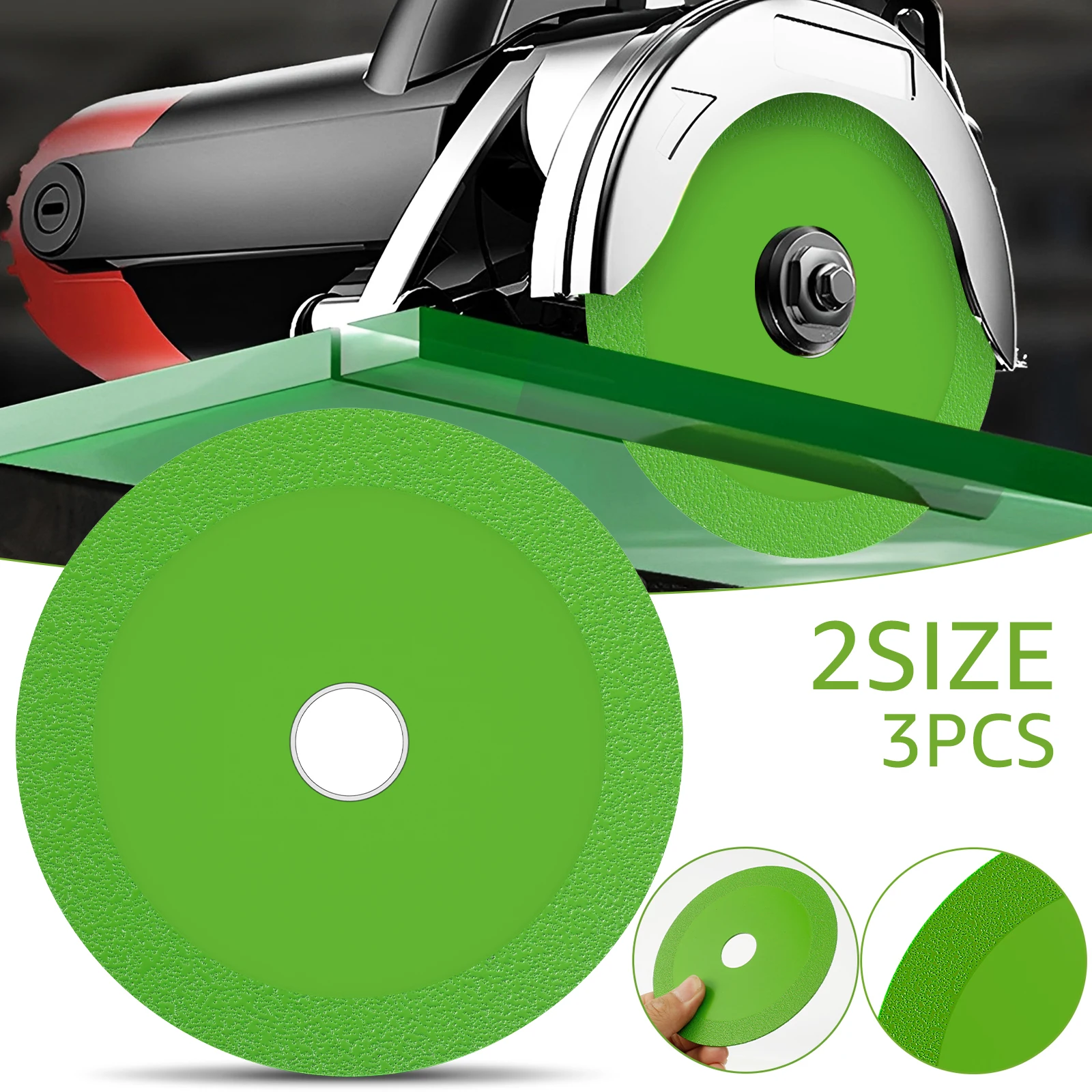 Diamond Glass & Tile Cutting Discs - Set of 3 Premium Blades