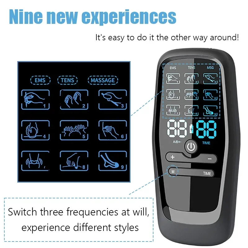 ems electric Muscle Stimulator USB Physiotherapy Tens Unit Machines Pulse Impulse Full Body Massager 6 Modes Slimming Machine 5