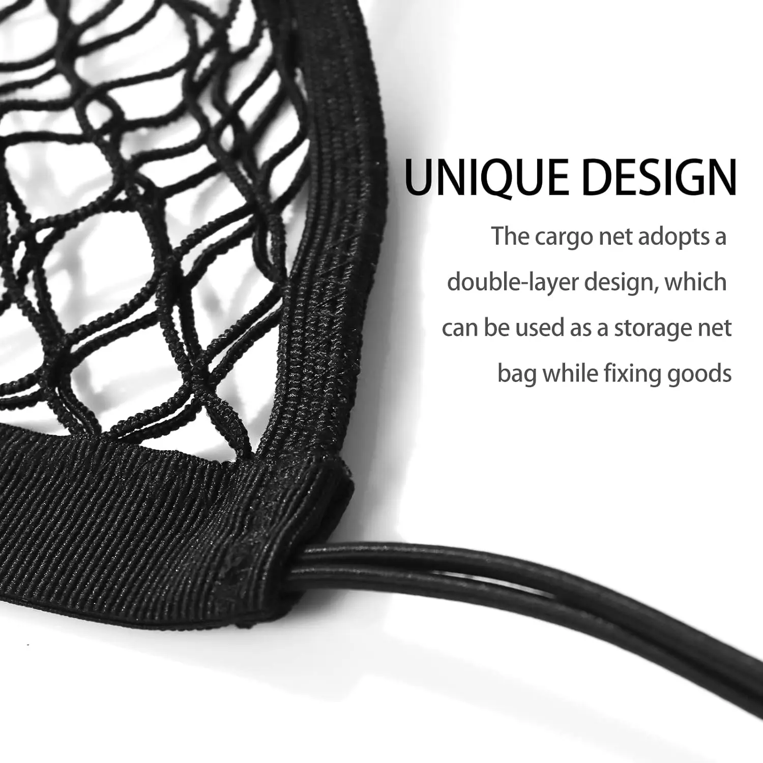 Motorcycle Cargo Net High Elastic Double Layer for Helmet Luggage