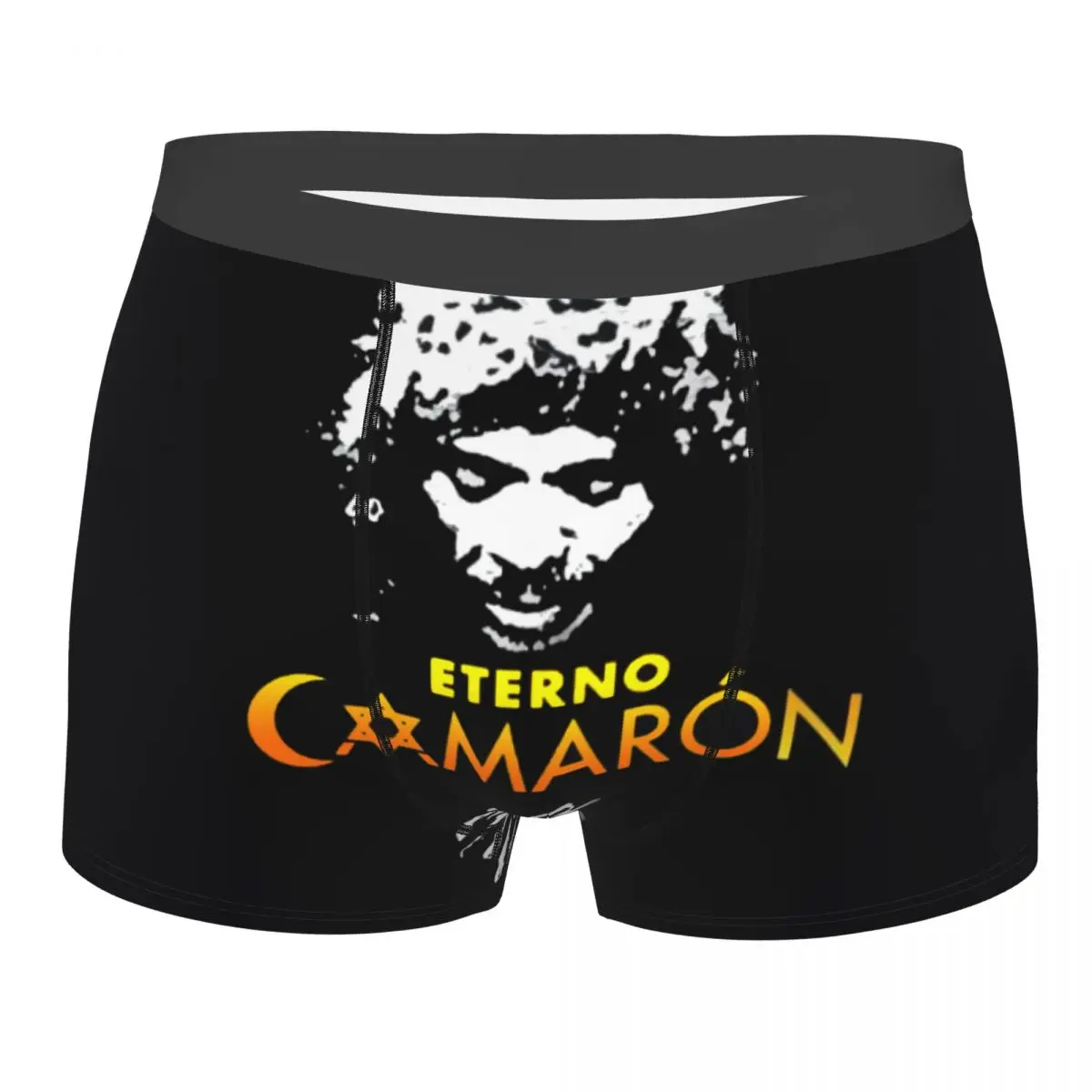 Camaron De La Isla Island Shrimp Flamenco Singer Men's Boxer Briefs,Highly Breathable Underpants,Top Quality 3D Print Shorts la isla de las ultimas voces