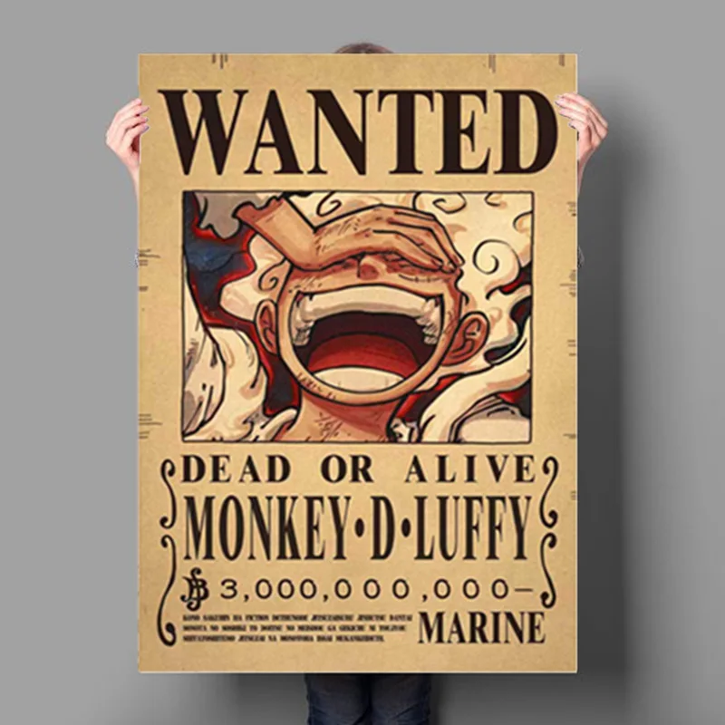 One Piece - Luffy Wooden Wanted Poster –