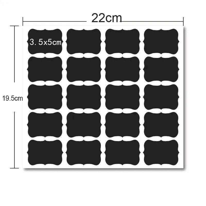 3.5x5cm 20 stickers