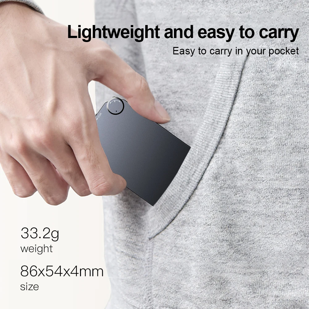 

K2 Ultra-thin Voice Recorder Portable MP3Player 16GB Voice Activated Recorder Professional Digital Sound Audio Recorder