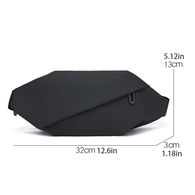 1 casual waist bag, outdoor sports crossbody bag, men's chest bag, men's travel hip bag