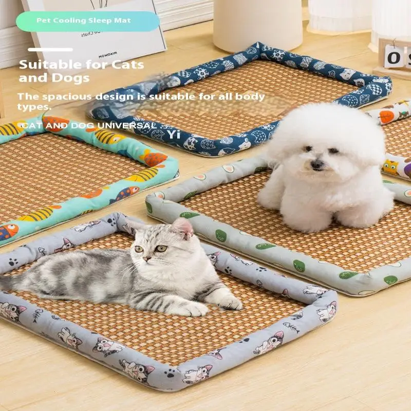 Cool Summer Pet Mat For Dogs And Cats Waterproof Cooling Bed_voghion.com