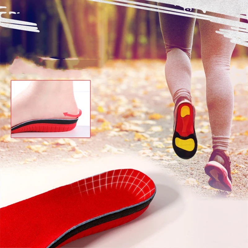 Orthopedic Insole Stretch Arch Support Running Pad  For Feet Ease Pressure Of Air Movement Damping Cushion Padding Insoles