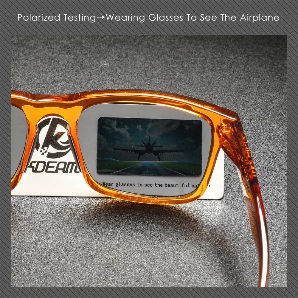 Enhanced Sport Polarized Sunglasses with Photochromic Lenses and Packaging