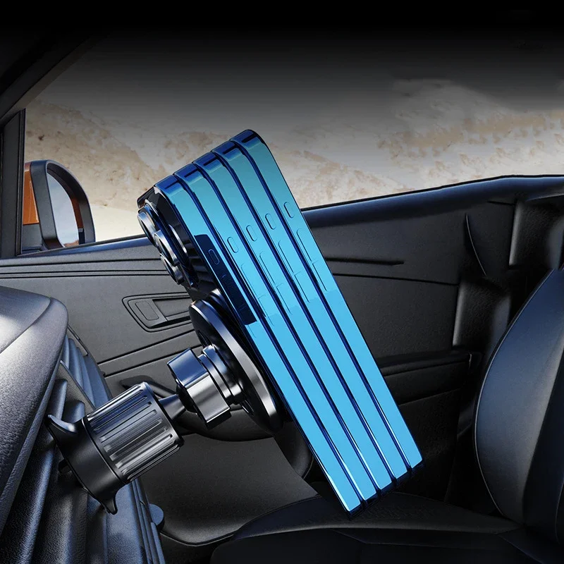 360° Rotating Car Magnetic Phone Holder Car Phone Bracket For iPhone 15 14 13 12 Xiaomi Samsung Mobile Phone Support Universal