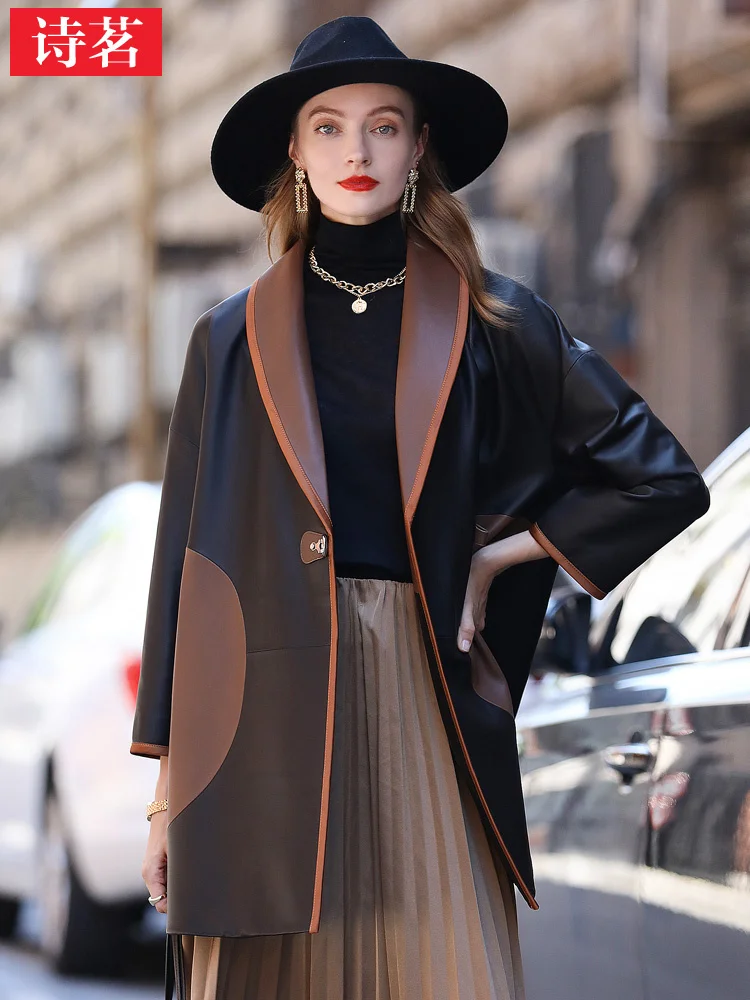 Рисунок 3 - Новинка, Женское пальто Haining из натуральной кожи