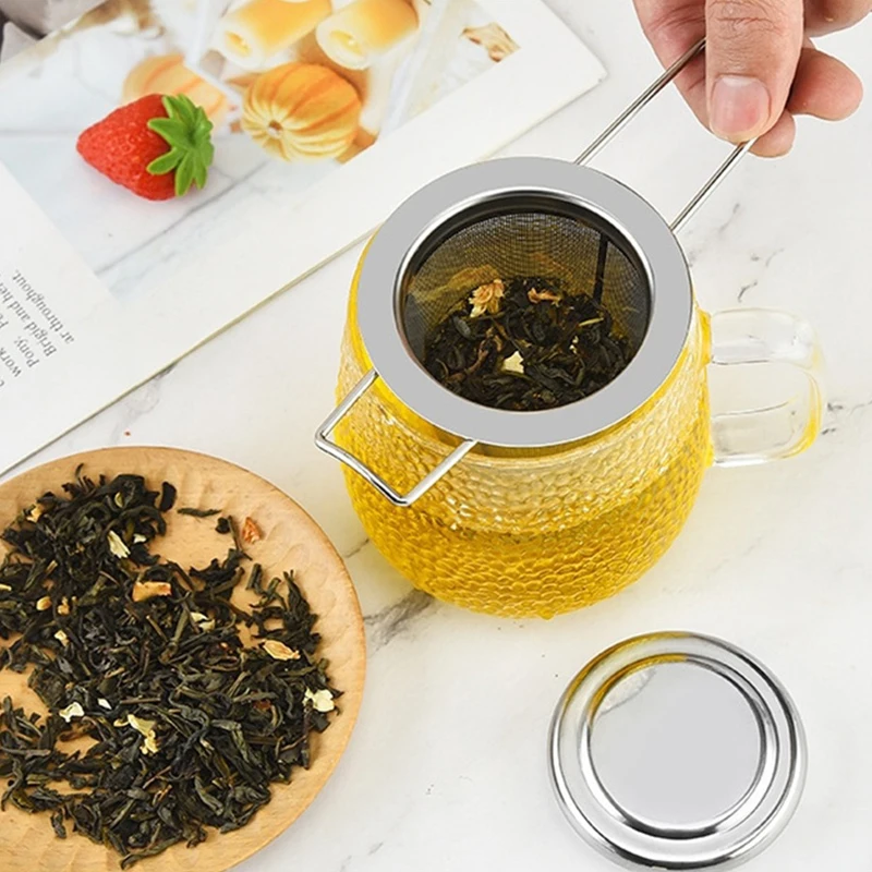 304 Stainless Steel Tea Strainer Reusable Tea Infuser Strainer Teapot Loose Leaf Spice Filter Kitchen Accessories tea infuser,tea strainer,tea filter