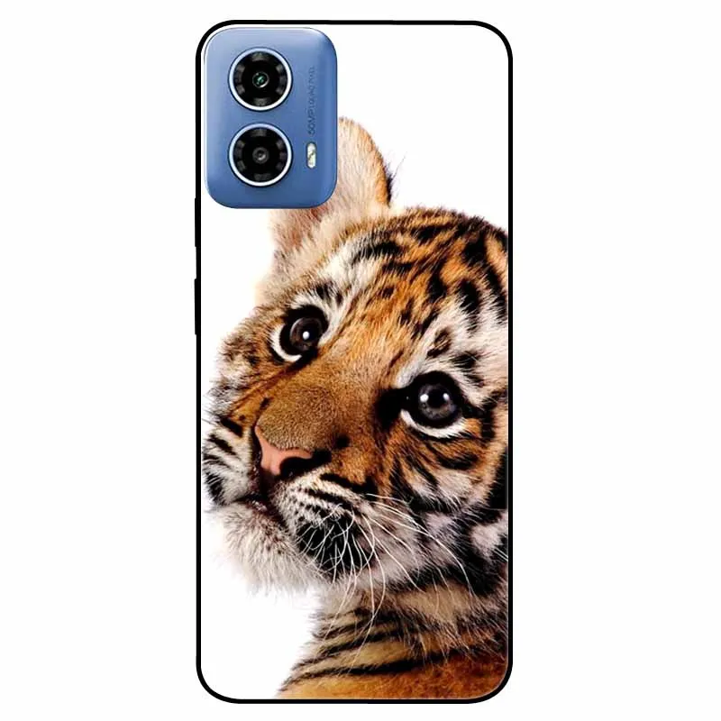 Soft Silicone Fashion Animals TPU Bumper Luxury Phone Case with Painted Design